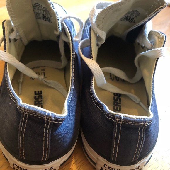 Navy blue canvas Converse Unisex, M5, W7 nice!! - Picture 6 of 8